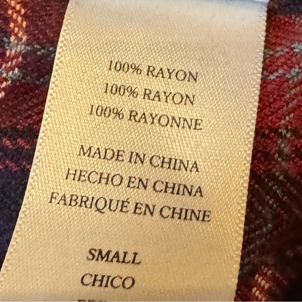 Rails Hunter Button Down Flannel, Size S - image 5